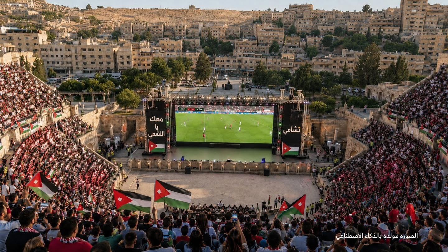 Thousands Cheer Jordan at the World Cup from Amman’s Historic Roman Theatre